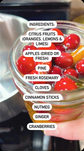 🍒Holiday Simmer Pot🍒 ❣️Great for gifting! How to make a DIY Holiday simmer pot! 👉🏼Easy instructions here: https://www.minnesotaparent.com/how-to-make-holiday-potpourri Ingredients/Supplies: Citrus fruits (oranges, lemons & limes) – you can dry ahead of time or place in whole and tell them to slice Apples (dried or fresh) Pine (if you have a real tree in your house, just cut from a bottom branch!) Fresh rosemary Cloves Cinnamon sticks Nutmeg Cranberries These are easy to assemble, look beauti