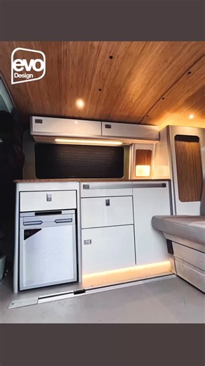 NEW for 2025 🚨 Meet the EVO 9.4 PRO HALO for VW T5/T6 SWB — a flat-pack kit that gives you the full camper interior: side unit, table system, over-bed locker, and front/back bed boards. Now with Halo lighting and a bamboo window surround with twin light recesses. Pre-cut worktop for SMEV 9722 (RH sink). Works with low or elevating roofs. From £1,700 inc VAT. Build it your way, then hit the road. #VWTransporter #VWT5 #VWT6 #SWB #VanLifeUK #CampervanConversion #CamperInterior #FlatPack #EvoDesign