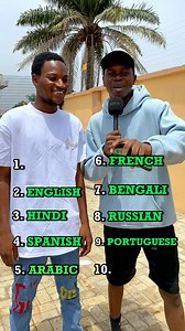 839K views · 10K reactions | Top 10 most spoken language in the world  #fyp #virals #foryou #language | Soliu Olayinka Adam | Facebook