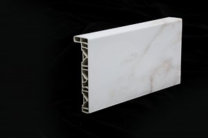 [Hot Item] Fireproofing PVC Window Sills Board Panel Triangle 350mm Nut Tree Windowsill