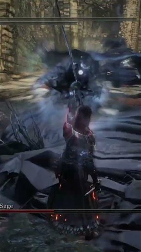 Dark Souls 3 - Great Deep Soul VS Crystal Sage (Bosses VS Hexes, NG+7) #shorts #darksouls3 #short