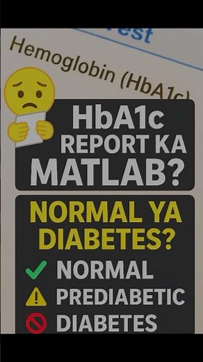 HbA1c Normal Range Chart #hba1ctest #hba1c #diabetes #shorts #ytshorts