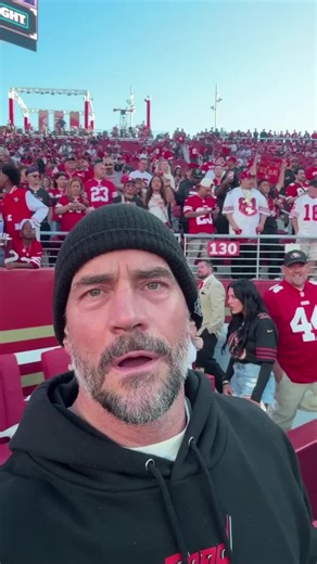WWE Legend CM Punk At The Atlanta Falcons And San Francisco 49ers Sunday Night Football Game #wwe #cmpunk #49ers #falcons #fyp