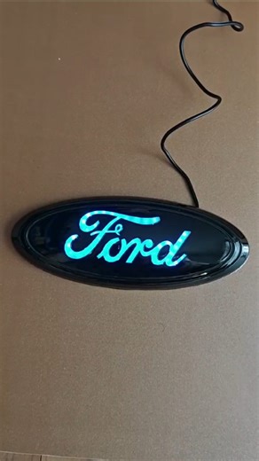Off-Road Autoparts on Instagram: "9” LED Emblem Black Housing for Ford F150 F250 F350 | Dynamic Lights Blue#edge #emblem #ford #diy #fordf150 #fordf250 #fordf350 #ledbadges #ledlighting #ledlights #led"
