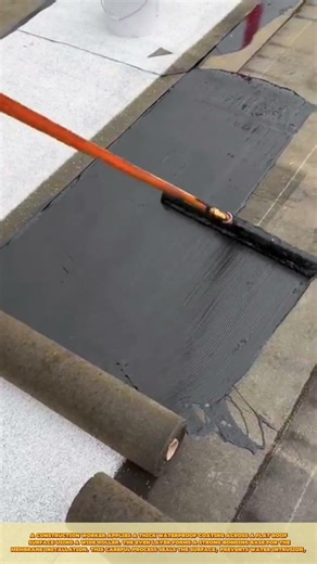 Applying Waterproof Coating for Flat Roof Surface Protection
