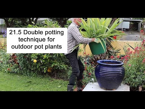 21.5 Double potting technique for outdoor pot plants