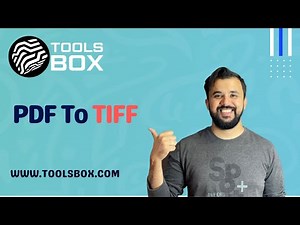How To Convert PDF To TIFF | WWW.TOOLSBOX.COM