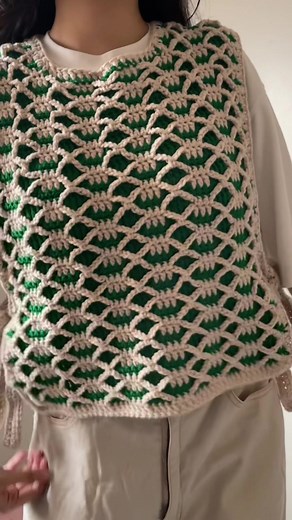 Reversible Crochet Sweater Vest Pattern | Crocheters of TikTok