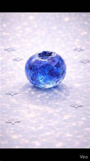 Crushing a Sapphire Glass Blueberry with a Hydraulic Press 💎🫐 ASMR