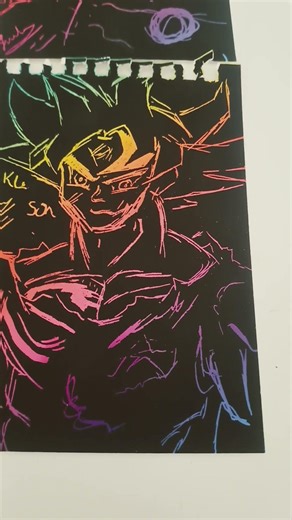 drawing on scratch Paper #shorts