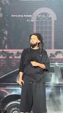 The entire arena sings "Nobody's Perfect" with J. Cole in Atlanta 🥹🇺🇸