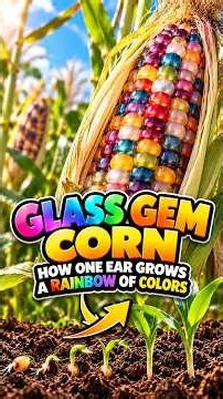 Glass Gem Corn From One Seed to a Rainbow Corn Harvest 🌽 #plantgrowth #planttimelapse #gardening