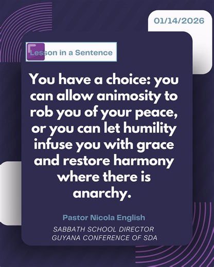 Sabbath School Lesson Discussion for Adventists | Lesson in a Sentence | Facebook