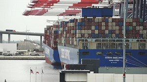 Cargo ship cancellations cause concern at largest container port in the US