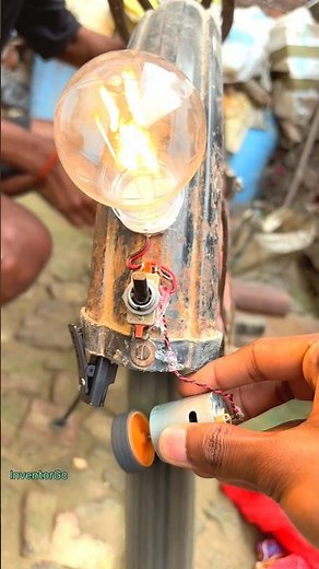 Lighting a Filament Bulb with Bicycle Pedal Power