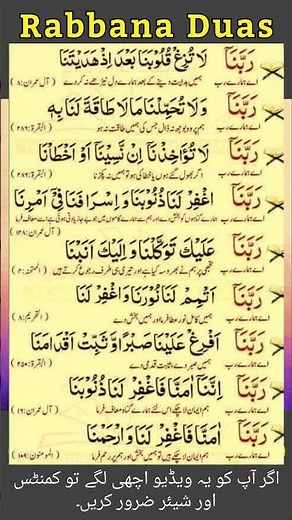 Rabbana Duas from Quran | Beautiful & Powerful Supplications | Basic Education