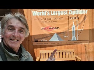 Worlds Longest Ziprider Icy Strait Point Alaska.