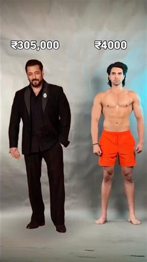 ₹305000☠️ VS₹4000🥴 100 M VIEWS😨 #dapperlook #desilook #salmankhan #bollywoodfashion #desioutfits