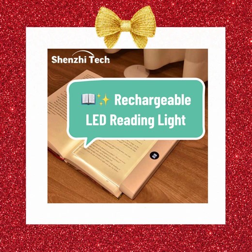 📖✨ Rechargeable LED Reading Light | Eye-Care Book Lamp with Timer 💡📚 Read comfortably anytime without straining your eyes. This slim, portable LED reading light evenly illuminates pages, offers adjustable brightness and colour modes, and switches off automatically—perfect for night reading, studying, or travel. #tiktokmademebuyit #endofyeardeals #newyearnewme #readinglight #booklight