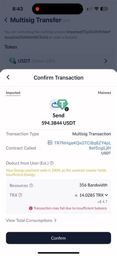 Tronlink pro $594 usdt multi signature withdrawal 2025 / how to use tronlink pro