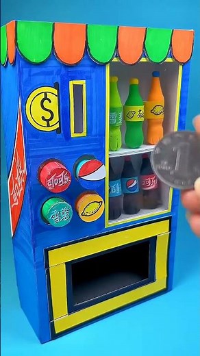 DIY Coca-Cola Claw Machine with Paper~Paper Craft Ideas #short #papercraft