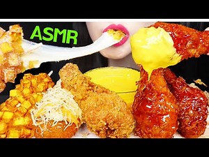 ASMR CHEESY CORN DOGS, CHICKEN 따따블 치즈 핫도그, 양념 치킨 닭다리 먹방 (EATING SOUNDS) NO TALKING MUKBANG