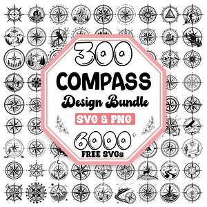 Compass SVG Bundle: Vintage Nautical & Adventure Designs (digital Download) - Etsy