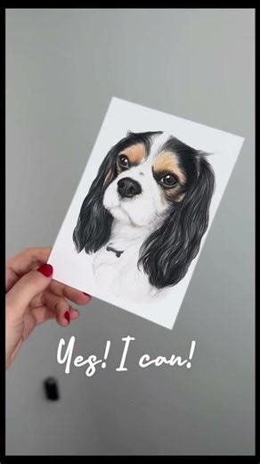 Watch as I create small dog portraits using colored pencils