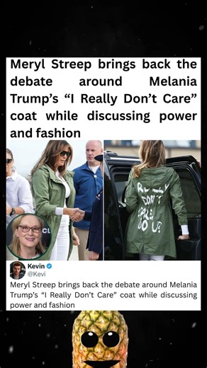 Meryl Streep Revisits Melania Coat Controversy Moment #MerylStreep