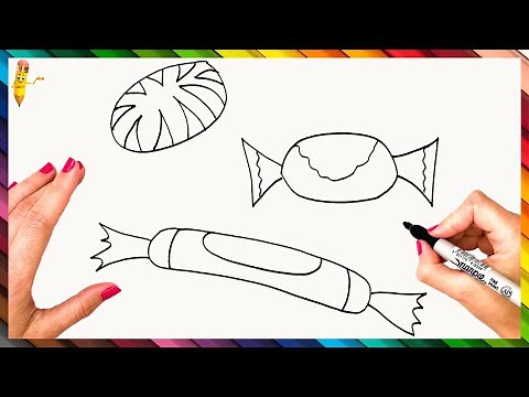 How To Draw Candies Step By Step 🍬 Candy Drawing