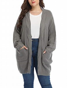 Watch Classic Plus Size Cardigan Sweaters for Women on Amazon Live