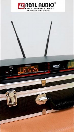 NE-10000 PRO Over 128 Selectable Frequencies Phase Locked Loop (PLL) Digital UHF Duet Microphones