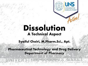 Dissolution: A technical aspect