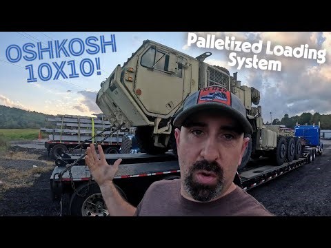 OSHKOSH 10x10 Miltary Truck! Hauling a Palletized Loading System from Pa to Ga!