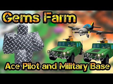 Gems Farm Ace Pilot and Military Base Solo Hardcore Roblox Tower Defense Simulator