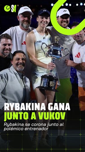 SaqueAce on Instagram: "Vukov y Rybakina, la dupla polémica que conquistó el Australian Open 🏆"