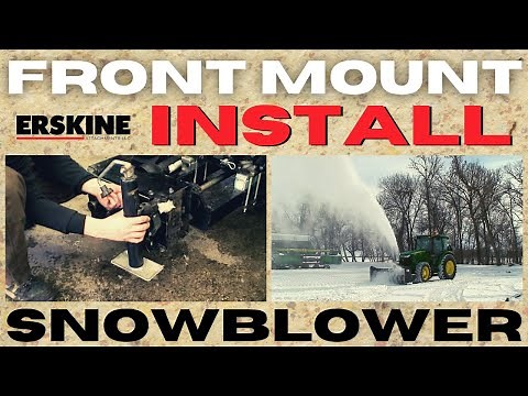 Front Mount Snowblower install