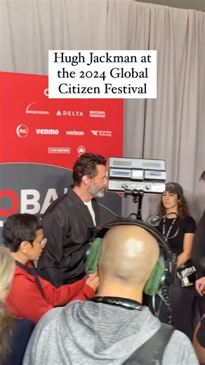 Hi Hugh! 🤩 ‘Wolverine’ star #HughJackman posed for pictures ahead of his hosting duties at the 2024 Global Citizen Festival. | People