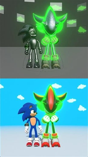 Behind the Scenes of Shadow and Sonic growing bigger and bigger #sonic #animation #3danimation