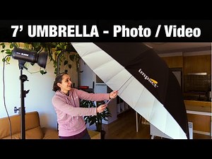 Impact Parabolic 7' Photography / Filmmaking Umbrella - Unboxing & Test