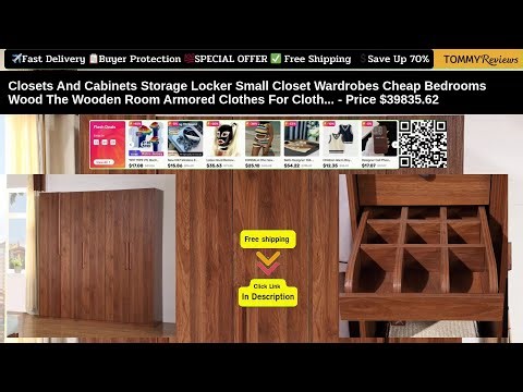 Compact Closet & Cabinet Storage Lockers | Affordable Wooden Bedroom Wardrobes #OrganizeWithStyle