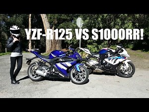 Yamaha YZF-R125 vs BMW S1000RR!