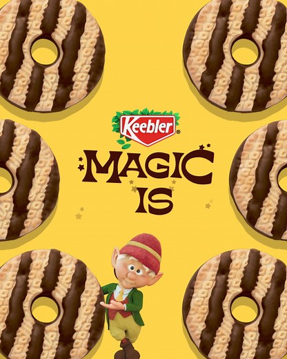 Ernie and the Keebler Elves bake elfin magic into every Fudge Stripes Cookie making them the perfect treat for life's "ahh fudge" moments. | Keebler