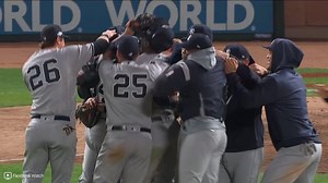 Defensive gems, Sevy's composure keep Twins at bay as Yankees finish off sweep to advance to ALCS. | New York Yankees Highlights