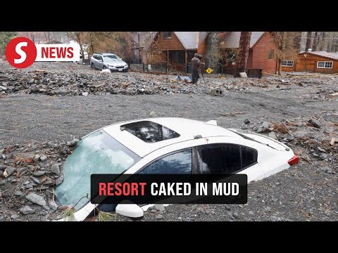 Major clean-up begins for Californian town caked in mud