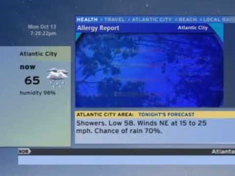 TWC Weatherscan- Atlantic City, NJ- Oct. 13, 2025- 7:22PM EDT