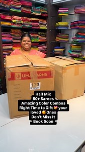 11K views · 328 reactions | Half Mix - 50+ Sarees - Amazing Color Combos - Right Time to Gift  your loved 殺 Ones- Don’t Miss It - Book Soon - Flat 8% less now. Vallisvaseha.com Search Code:- VVPSS049 Wash and Care :- Dry wash Only For Price Enquiries & Online Orders: WhatsApp +91 98845 94699 | +91 98845 94668 Shop Location: Vallis Vaseha 29, Amman Koil St, Vadapalani, Chennai:- 600026 #vallisvaseha #sarees #halfmixsaree #sareelove #trendy puresoftsilk | Vallis Vaseha | Facebook