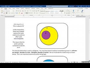 Venn Diagrams and Set Notation