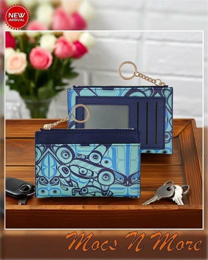 New Zippered Card Wallet - Orca Song