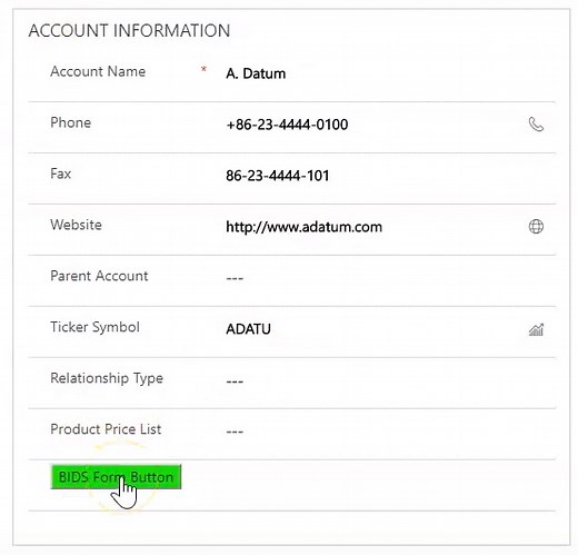 PCF Button Control